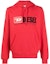 Buy DIESEL FW22 Red Logo Printed Drawstring Hoodie Long Sleeve Sweatshirt A037570BAWT44Q