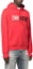 Purchase DIESEL FW22 Red Logo Printed Drawstring Hoodie Long Sleeve Sweatshirt A037570BAWT44Q