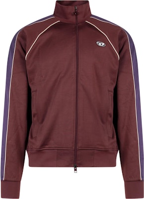 DIESEL FW22 側條紋拉鍊運動外套 紅棕色 A054600AGAA7CMB Buy DIESEL FW22 側條紋拉鍊運動外套 紅棕色 A054600AGAA7CMB