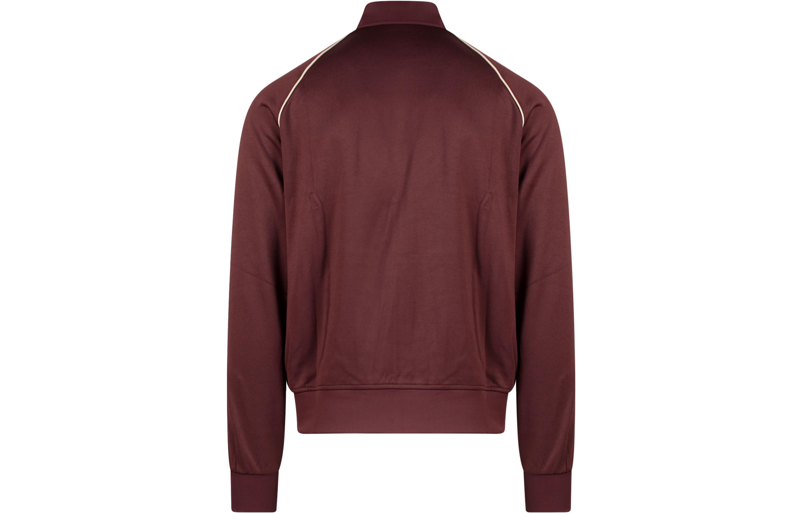 Lookbook DIESEL FW22 Jaket Track Zip-Up Garis Sisi Merah Coklat A054600AGAA7CMB