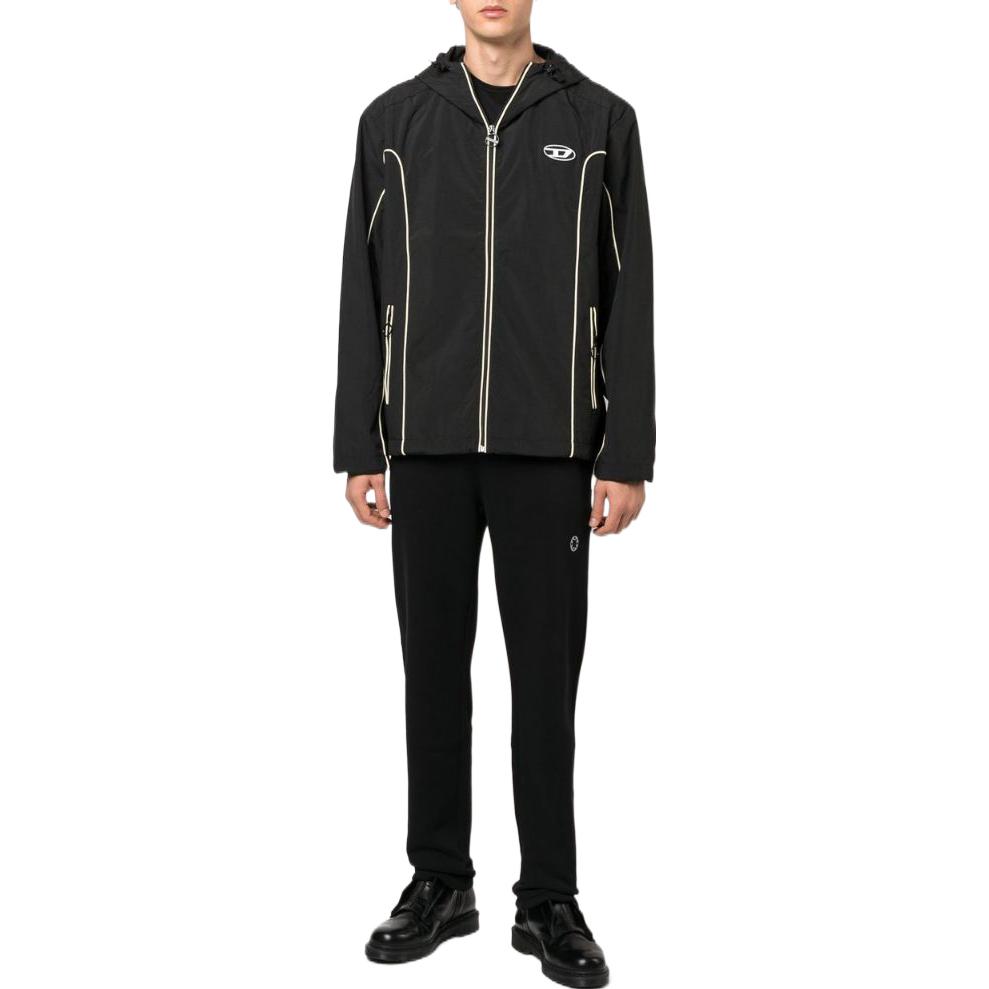 Lookbook DIESEL FW22 条纹长袖连帽拉链防风夹克外套 A061490DGAM9XX