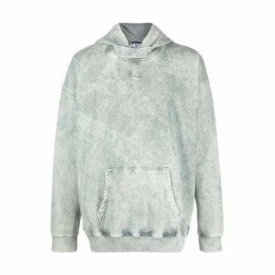 Diesel FW22 Acid Wash Pullover Hoodie Green () A038810EBBU99K