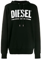 Diesel FW22 Black Hoodie with Logo Print 00SAQJ0BAWT900 Diesel FW22 Black Hoodie with Logo Print 00SAQJ0BAWT900