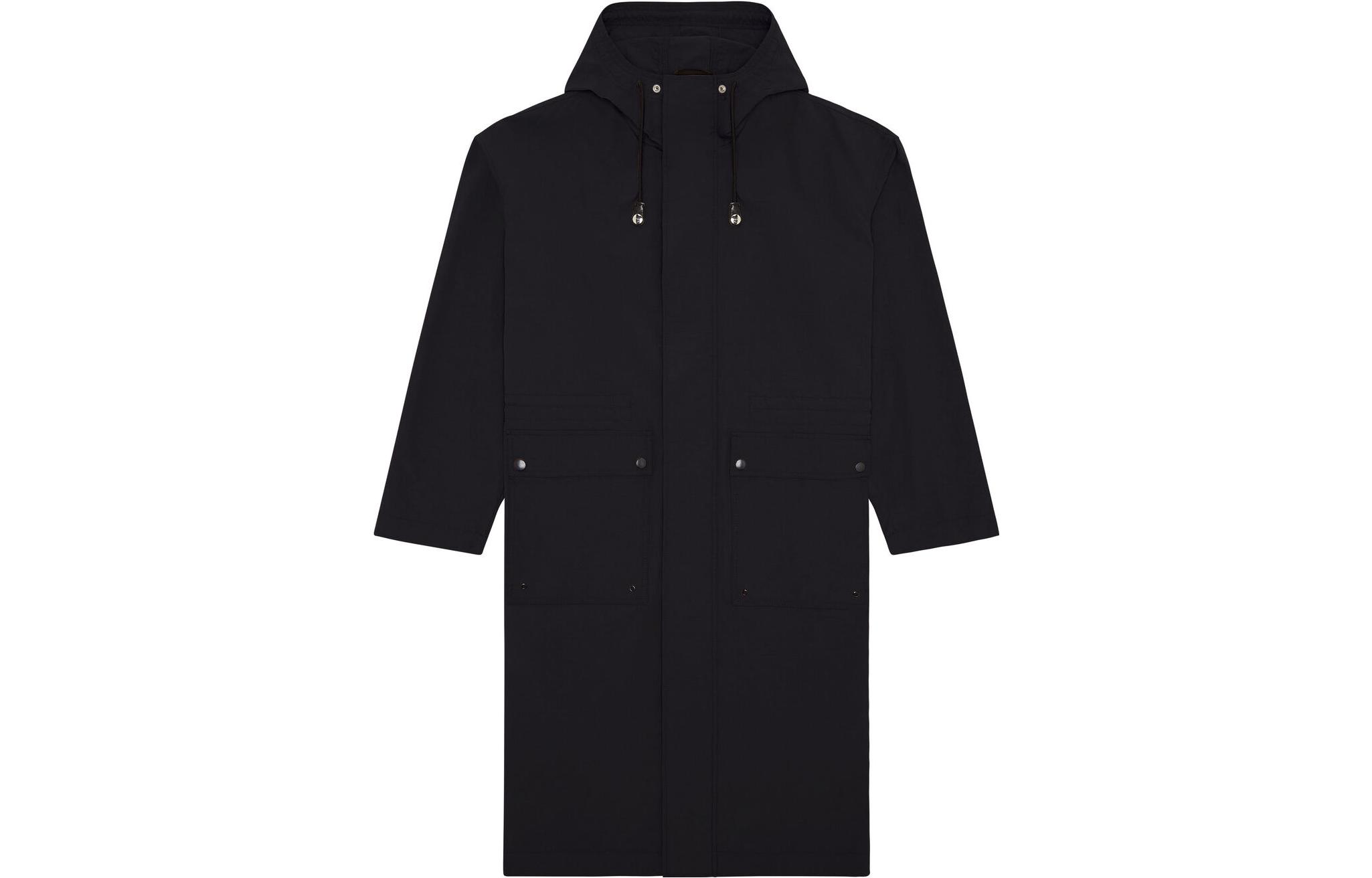 Diesel FW22 Black Long Hooded Utility Drawstring Coat A062880PDAN9XX