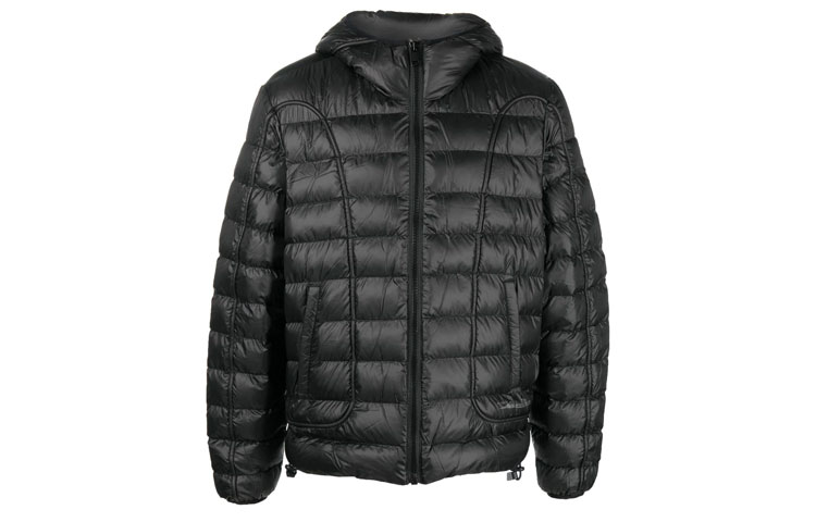 Diesel FW22 Black Solid Zip-Up Hoodie Jacket A061450BHAZ9XX