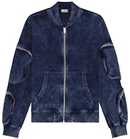 Diesel FW22 Blue Multi-Pocket Baseball Collar Jacket A064190BHAC86VA Diesel FW22 Blue Multi-Pocket Baseball Collar Jacket A064190BHAC86VA
