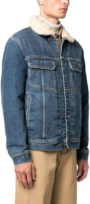 DIESEL FW22 Jaket Denim Biru Barn Style dengan Fleece Lining untuk Pria. A06167007E501 Purchase DIESEL FW22 Jaket Denim Biru Barn Style dengan Fleece Lining untuk Pria. A06167007E501