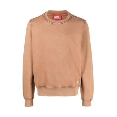 Diesel FW22 Brown Crewneck Pullover Sweatshirt A037750WBBG7BP