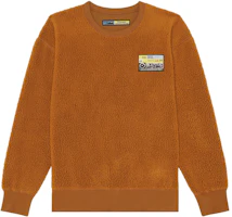 Diesel FW22 Brown Fleece Oversized Crewneck Pullover Sweater A066970GCAB-79T Diesel FW22 Brown Fleece Oversized Crewneck Pullover Sweater A066970GCAB-79T