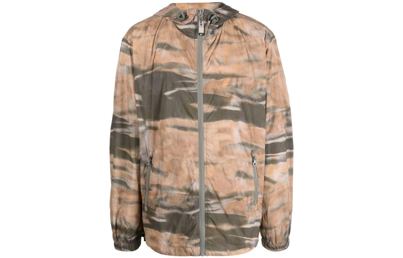 Diesel FW22 Colorblock Camo Hooded Jacket A070160LFAV5DQ