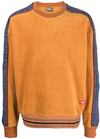 Diesel FW22 Colorblock Crewneck Sweatshirt Yellow Long Sleeve Casual A036630AEAZ7DJ Diesel FW22 Colorblock Crewneck Sweatshirt Yellow Long Sleeve Casual A036630AEAZ7DJ