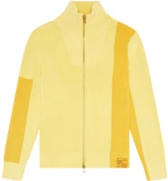 Diesel FW22 Colorblock Zip-Up Knit Jacket Yellow A067470NEAC23J Diesel FW22 Colorblock Zip-Up Knit Jacket Yellow A067470NEAC23J