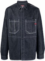 DIESEL FW22 D-Hor Contrast Stitch Denim Jacket Blue - A035240DFAZ-01 DIESEL FW22 D-Hor Contrast Stitch Denim Jacket Blue - A035240DFAZ-01