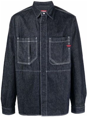 DIESEL FW22 藍色D-Hor對比車線牛仔外套 A035240DFAZ-01 Buy DIESEL FW22 藍色D-Hor對比車線牛仔外套 A035240DFAZ-01