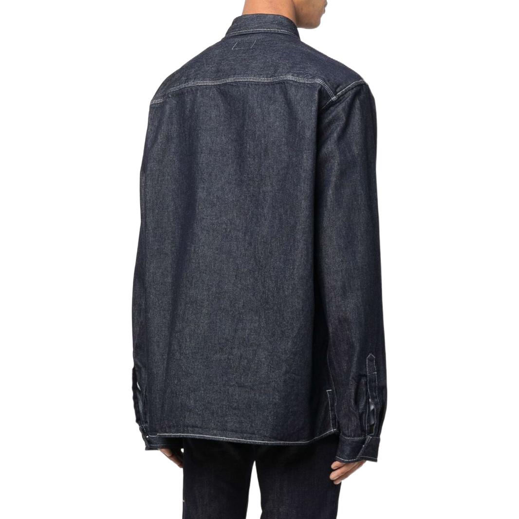 Purchase DIESEL FW22 D-Hor Jaket Denim Jahitan Kontras Biru A035240DFAZ-01