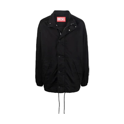 Diesel FW22 D-Rodney Solid Denim Jacket Men Black A03746069ZG02