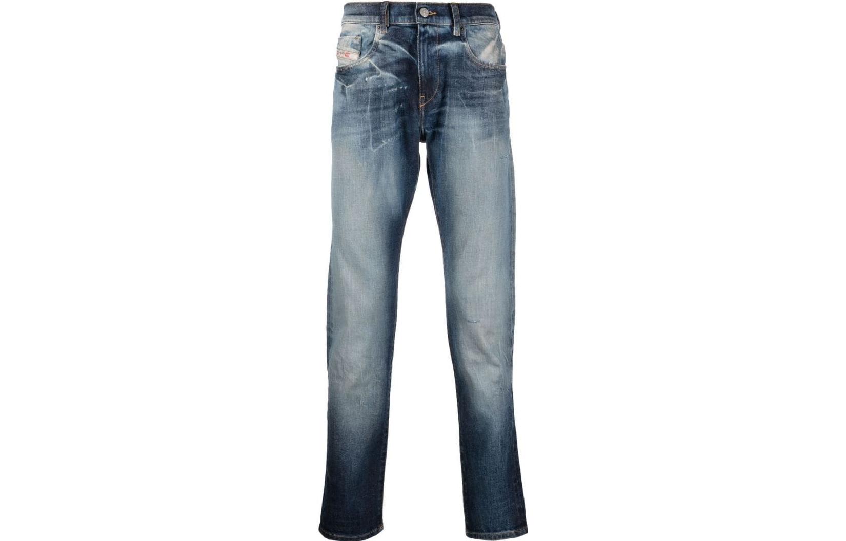 Order ディーゼル FW22 D-ストラクト スリムフィット フェードウォッシュ メンズジーンズブルー A0355809E1-401