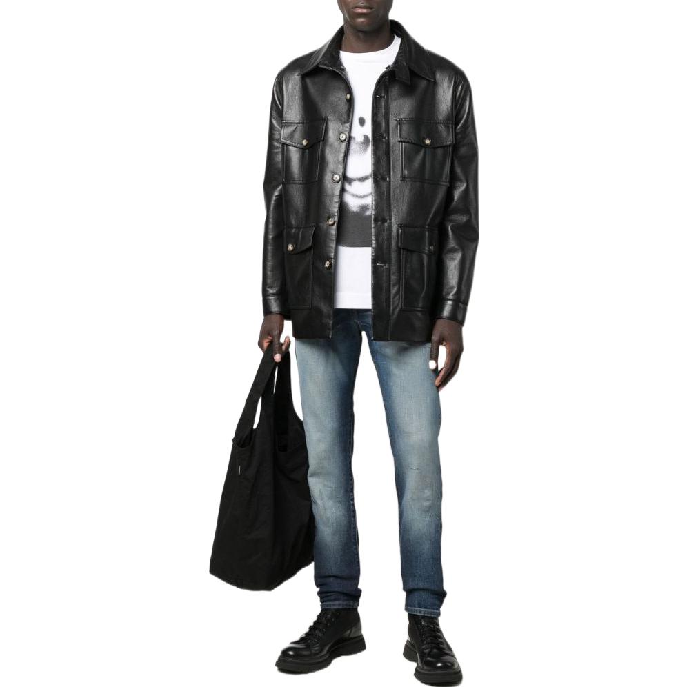 Lookbook ディーゼル FW22 D-ストラクト スリムフィット フェードウォッシュ メンズジーンズブルー A0355809E1-401