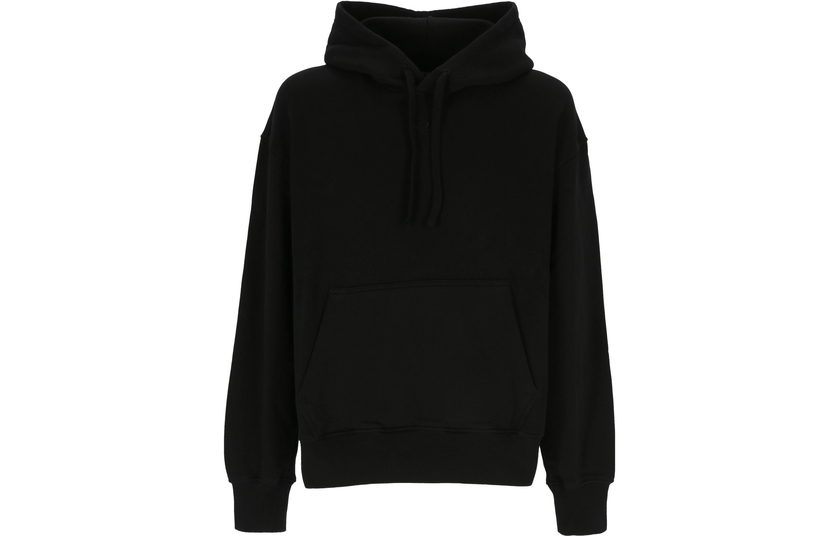 Diesel FW22 Drawstring Hoodie with Back Print Black A079940BVFIS900