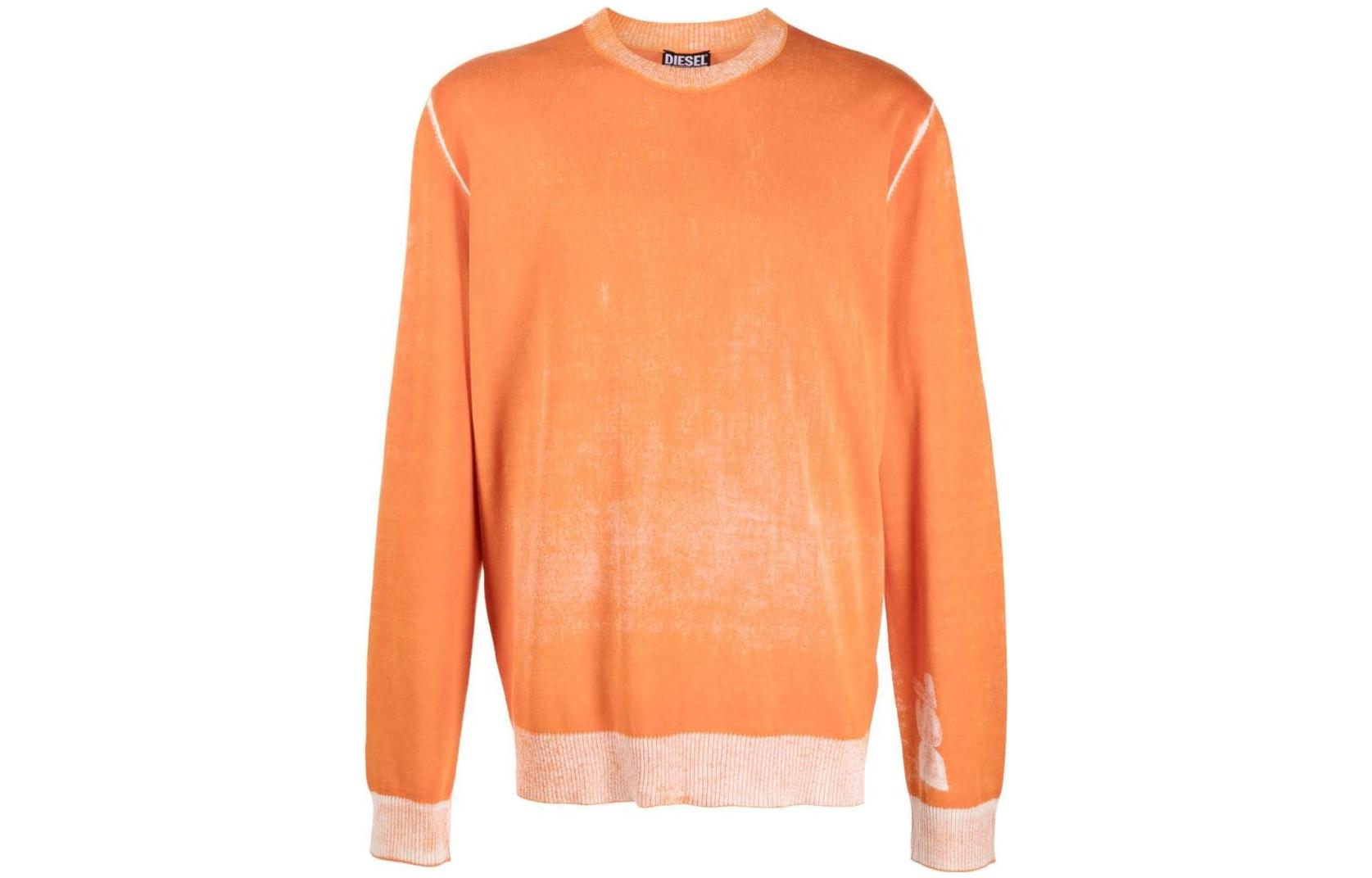 Diesel FW22 Faded Effect Orange Sweatshirt A067360BEAR3CB