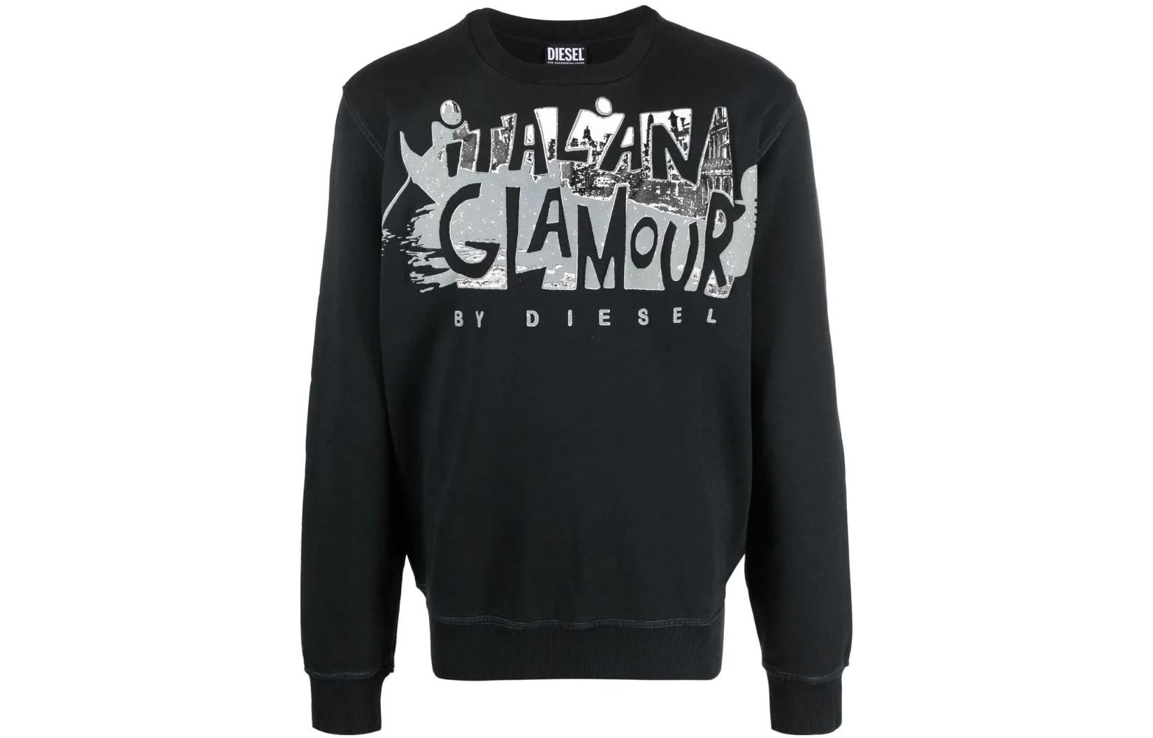 Diesel FW22 Fashionable Comfortable Sweatshirt Black A060470AJIH900