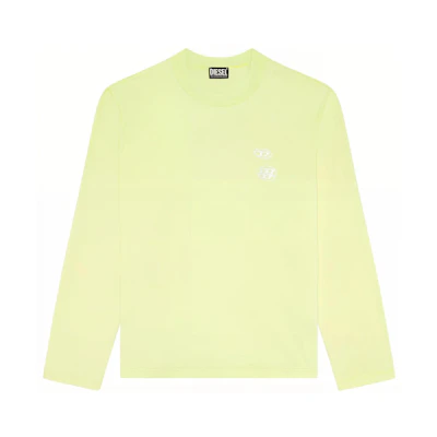 Diesel FW22 Fluorescent Yellow Crewneck Casual Sweatshirt A095980EJAC-5BV