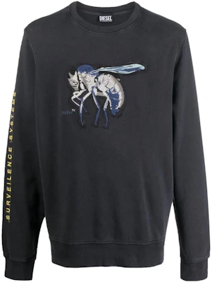柴油 FW22 图案印花修身卫衣 灰色 A066010CGBC900 Buy 柴油 FW22 图案印花修身卫衣 灰色 A066010CGBC900