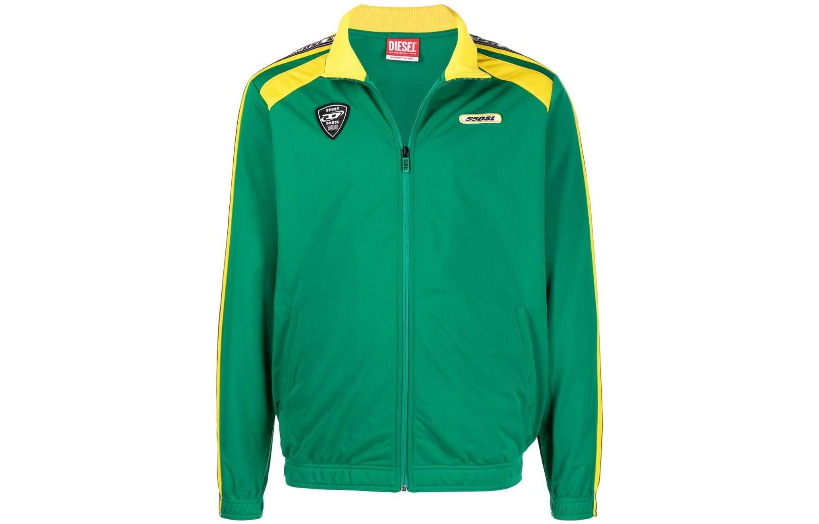 Diesel FW22 Green Colorblock Track Jacket A058200NEAF5JP