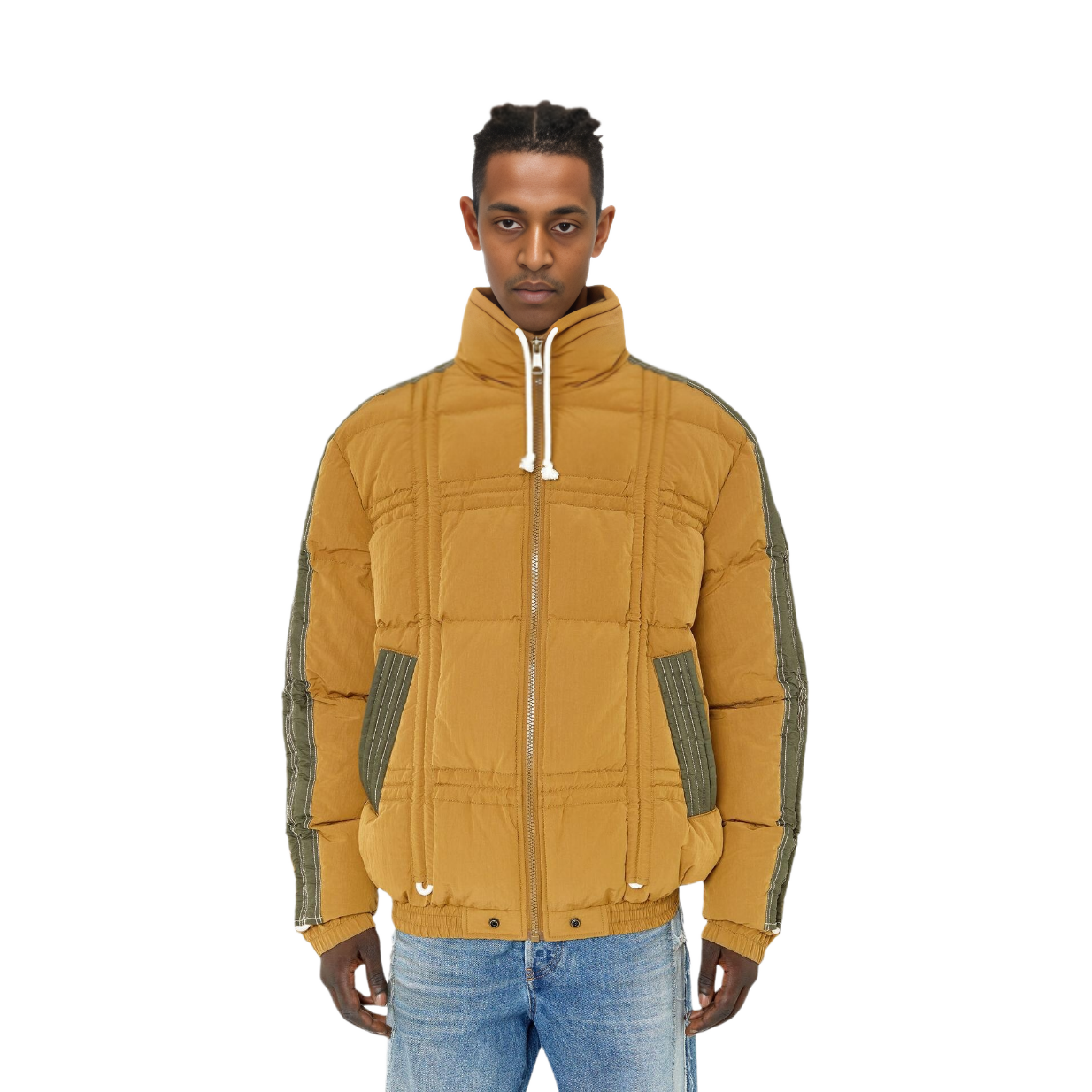 Lookbook Diesel FW22 Green Colorblock Zip-Up Jacket A062240NDAS-5DQ