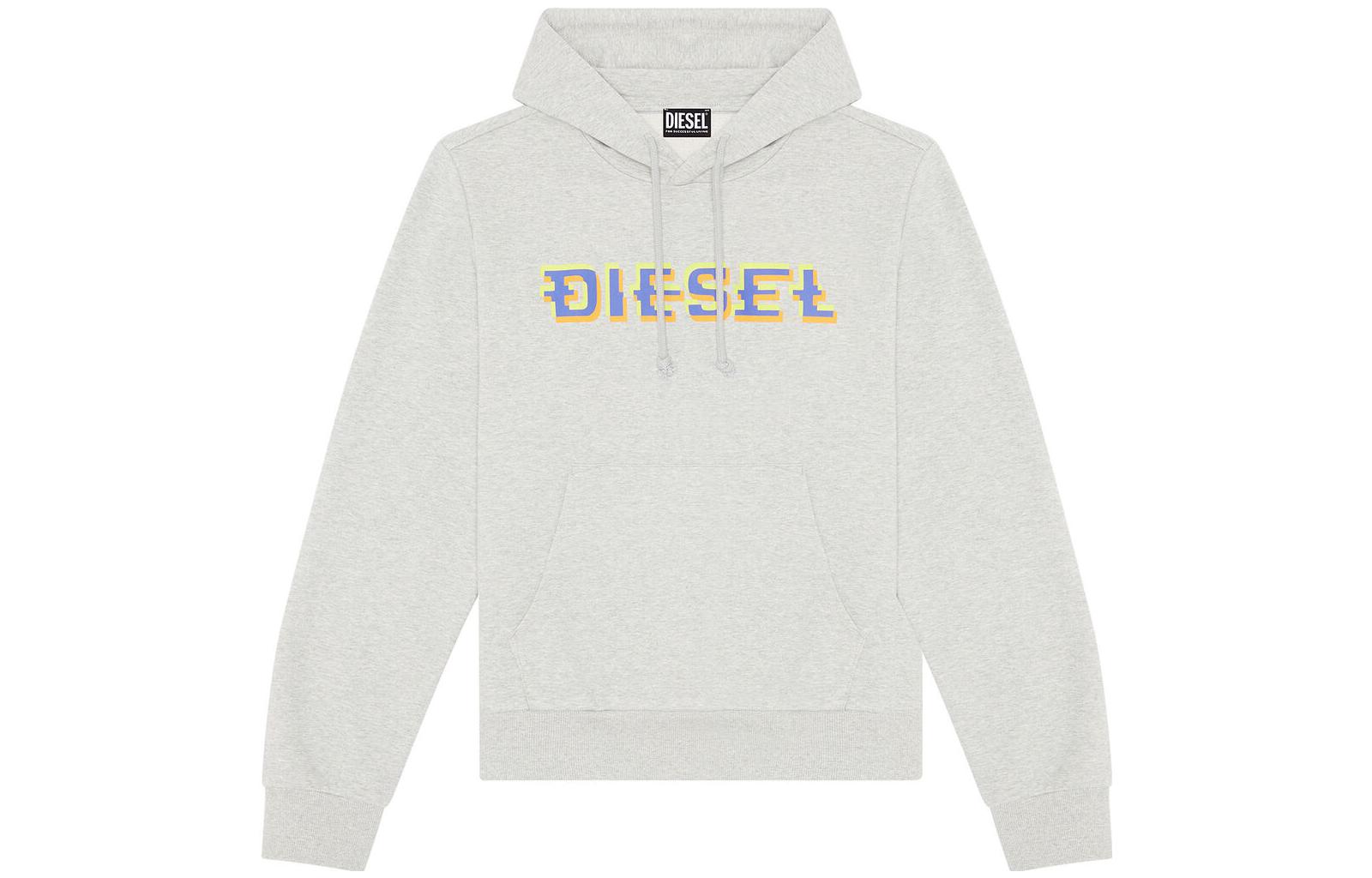 Order Diesel FW22 灰色Logo字母印花休閒圓領衫 A065100HAYT-9CB