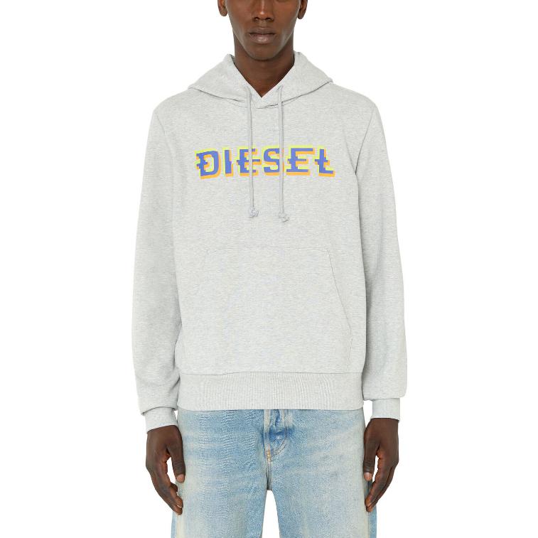 Lookbook Diesel FW22 灰色Logo字母印花休閒圓領衫 A065100HAYT-9CB