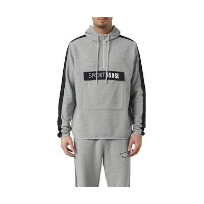 Diesel FW22 Grey Logo Print Casual Hoodie A066140NEAH