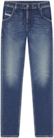 DIESEL FW22 Krooley Blue Low-Rise Loose Straight Jeans. A01897068AZ-01 DIESEL FW22 Krooley Blue Low-Rise Loose Straight Jeans. A01897068AZ-01