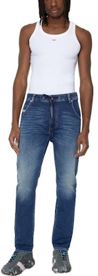 DIESEL FW22 Krooley 藍色低腰寬鬆直筒牛仔褲 A01897068AZ-01 Lookbook DIESEL FW22 Krooley 藍色低腰寬鬆直筒牛仔褲 A01897068AZ-01