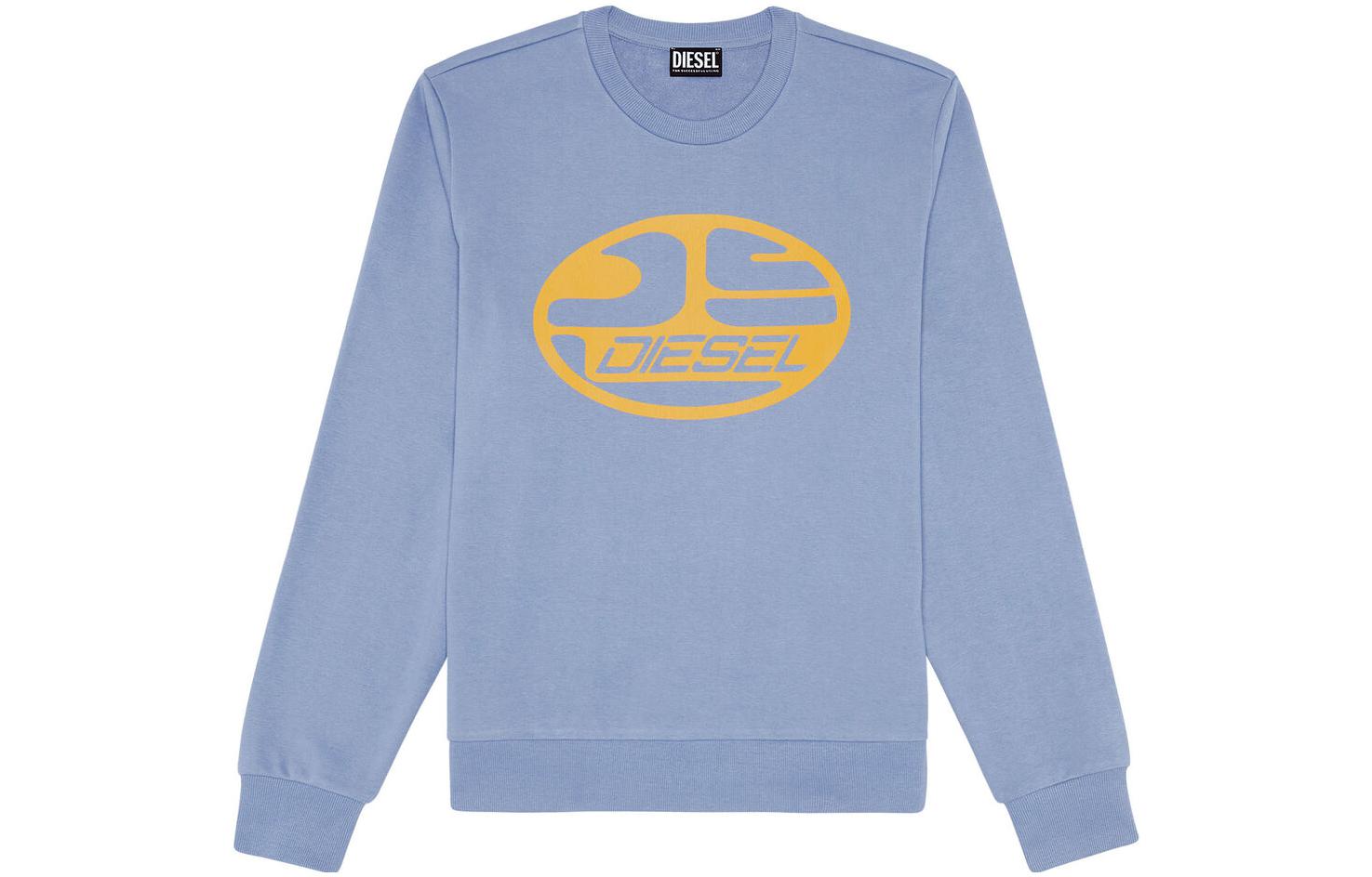 Order Diesel FW22 淺藍色長袖Logo印花衛衣 A064940HAYT8HQ