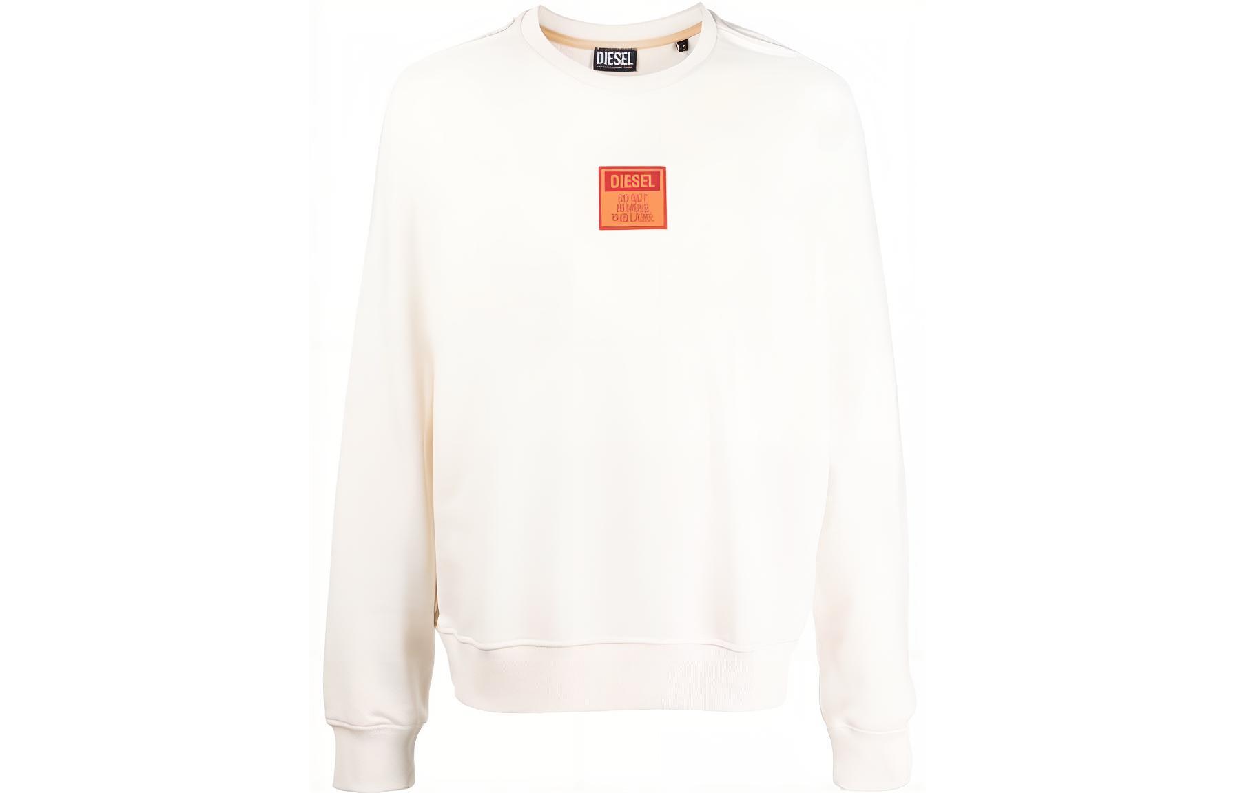 Diesel FW22 Logo Crewneck Sweatshirt White A065610JFAV141