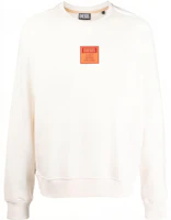 Diesel FW22 Logo Crewneck Sweatshirt White A065610JFAV141 Diesel FW22 Logo Crewneck Sweatshirt White A065610JFAV141