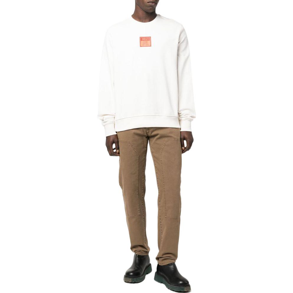 Lookbook Diesel FW22 Logo Crewneck Sweatshirt White A065610JFAV141