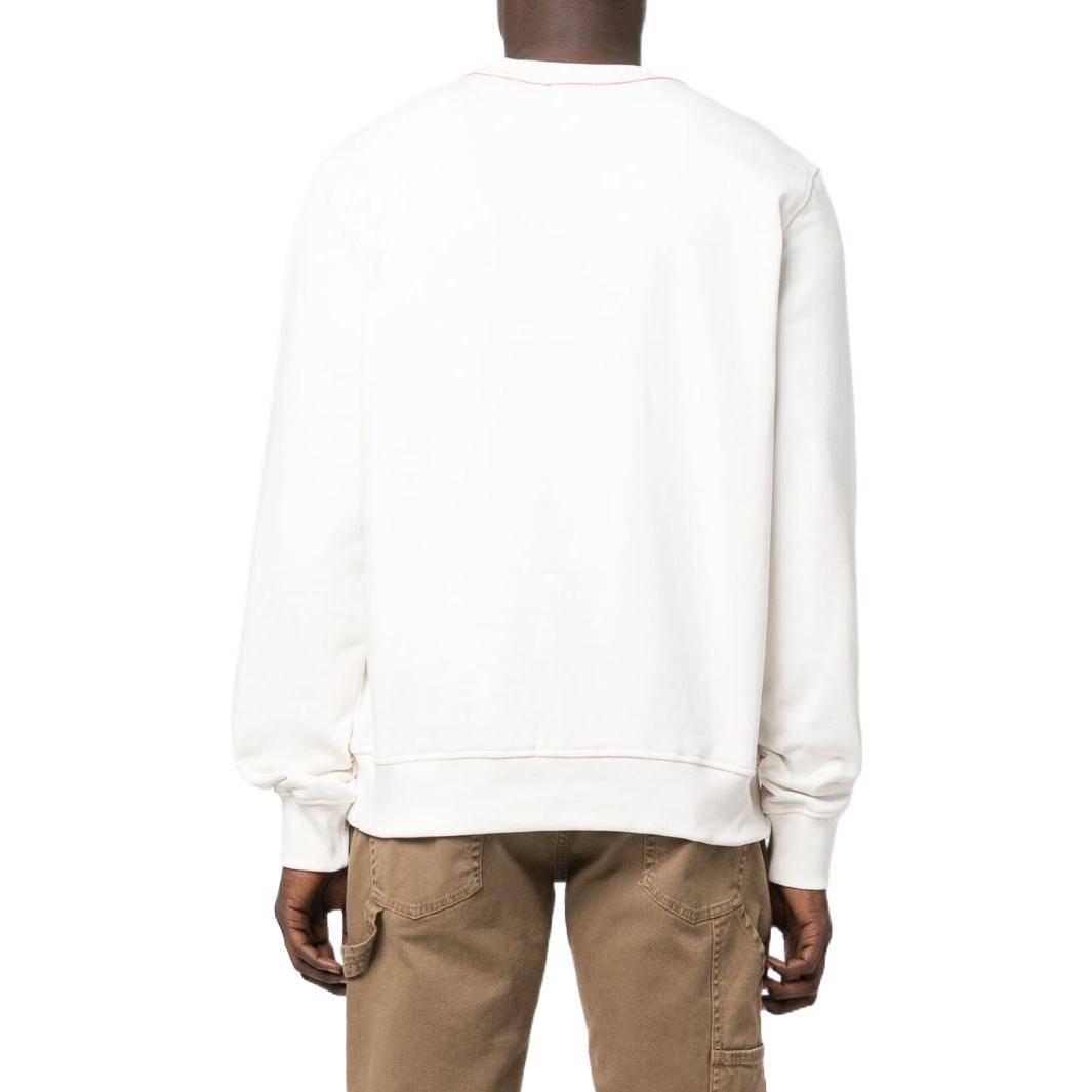 Shop Diesel FW22 Logo Crewneck Sweatshirt White A065610JFAV141