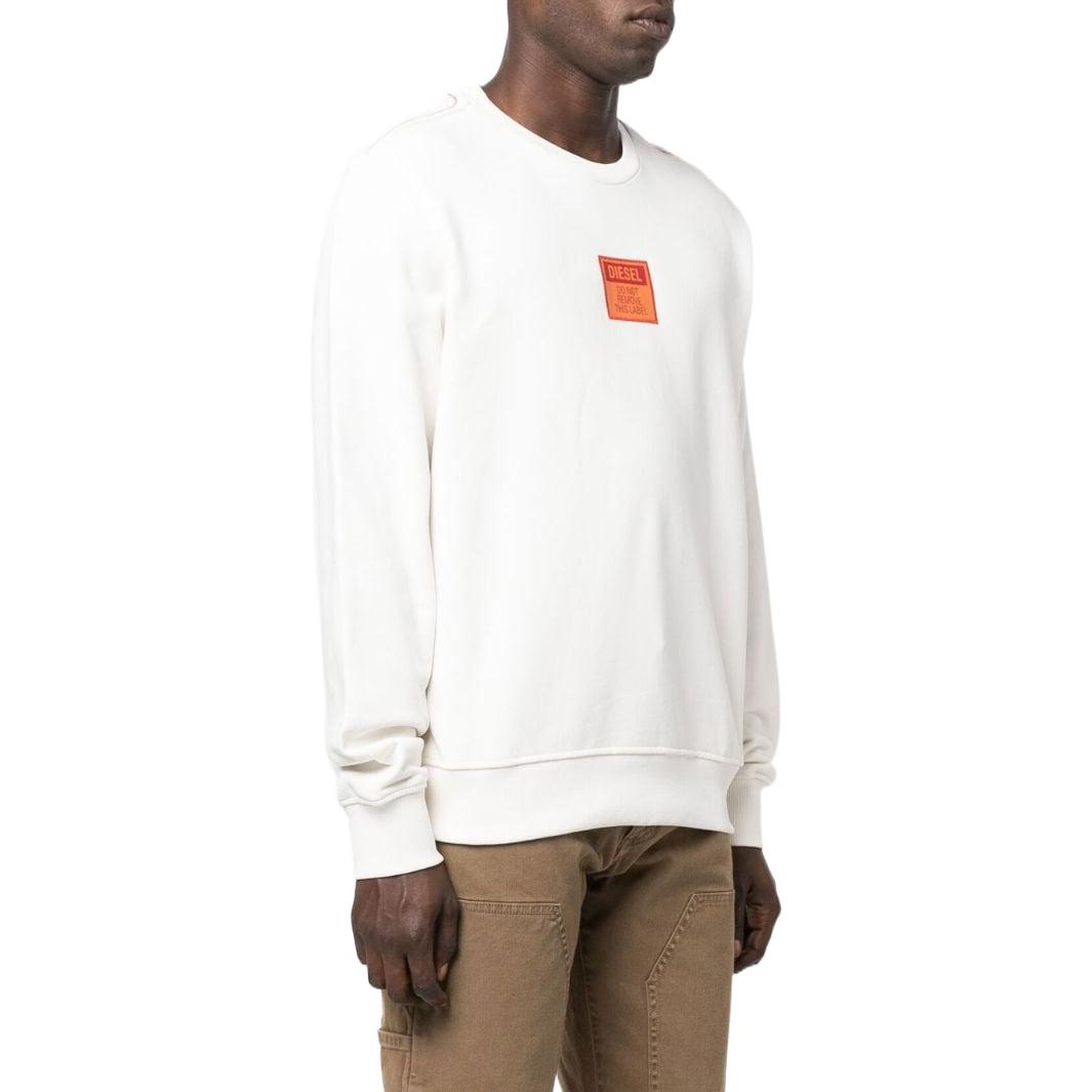 Purchase Diesel FW22 Logo Crewneck Sweatshirt White A065610JFAV141