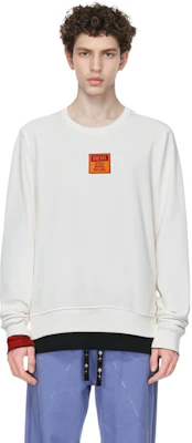 Diesel FW22 Logo Crewneck Sweatshirt White A065610JFAV141 Sizing Diesel FW22 Logo Crewneck Sweatshirt White A065610JFAV141