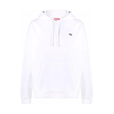 Diesel FW22 Logo Hoodie White Long Sleeve Pullover A037860NAWW100