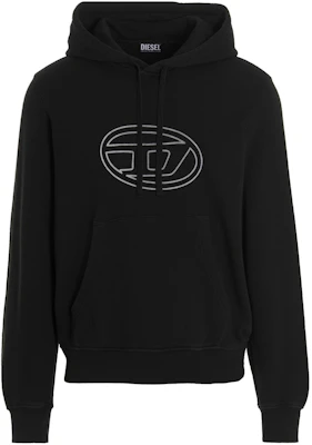 Diesel FW22 Logo Print Hoodie Black Long Sleeve Sweatshirt A069220LEAC900 Buy Diesel FW22 Logo Print Hoodie Black Long Sleeve Sweatshirt A069220LEAC900