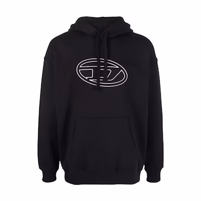 Diesel FW22 Logo Print Unisex Black Hoodie A053340IEAX9XX