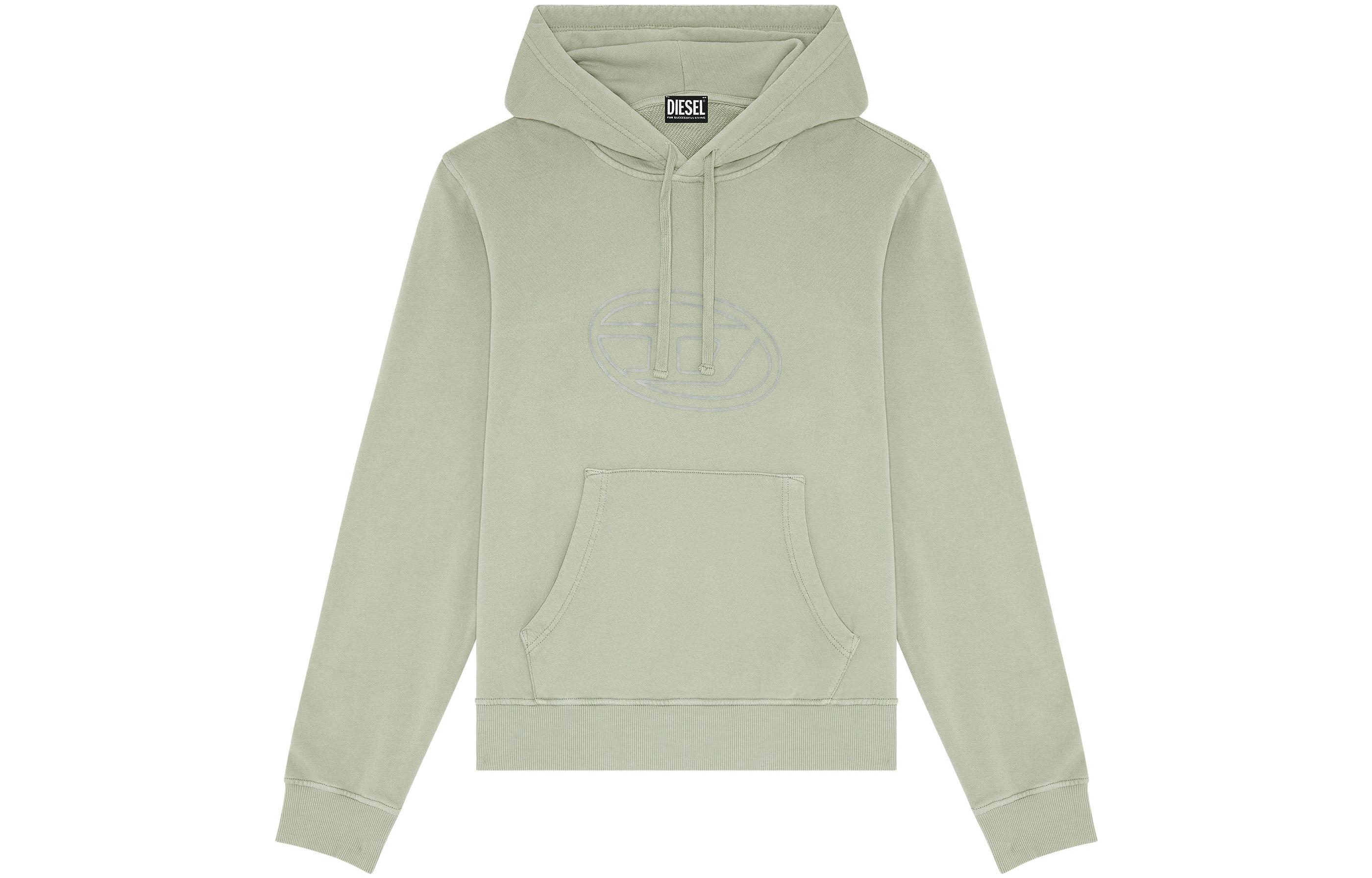 Diesel FW22 Logo Printed Hoodie - Gray A069220LEAC9CR
