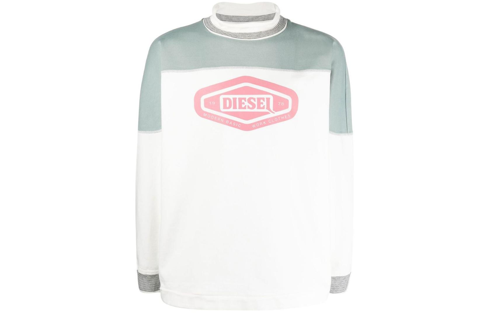 Diesel FW22 Logo Printed Sweatshirt White A053630EFAS141A