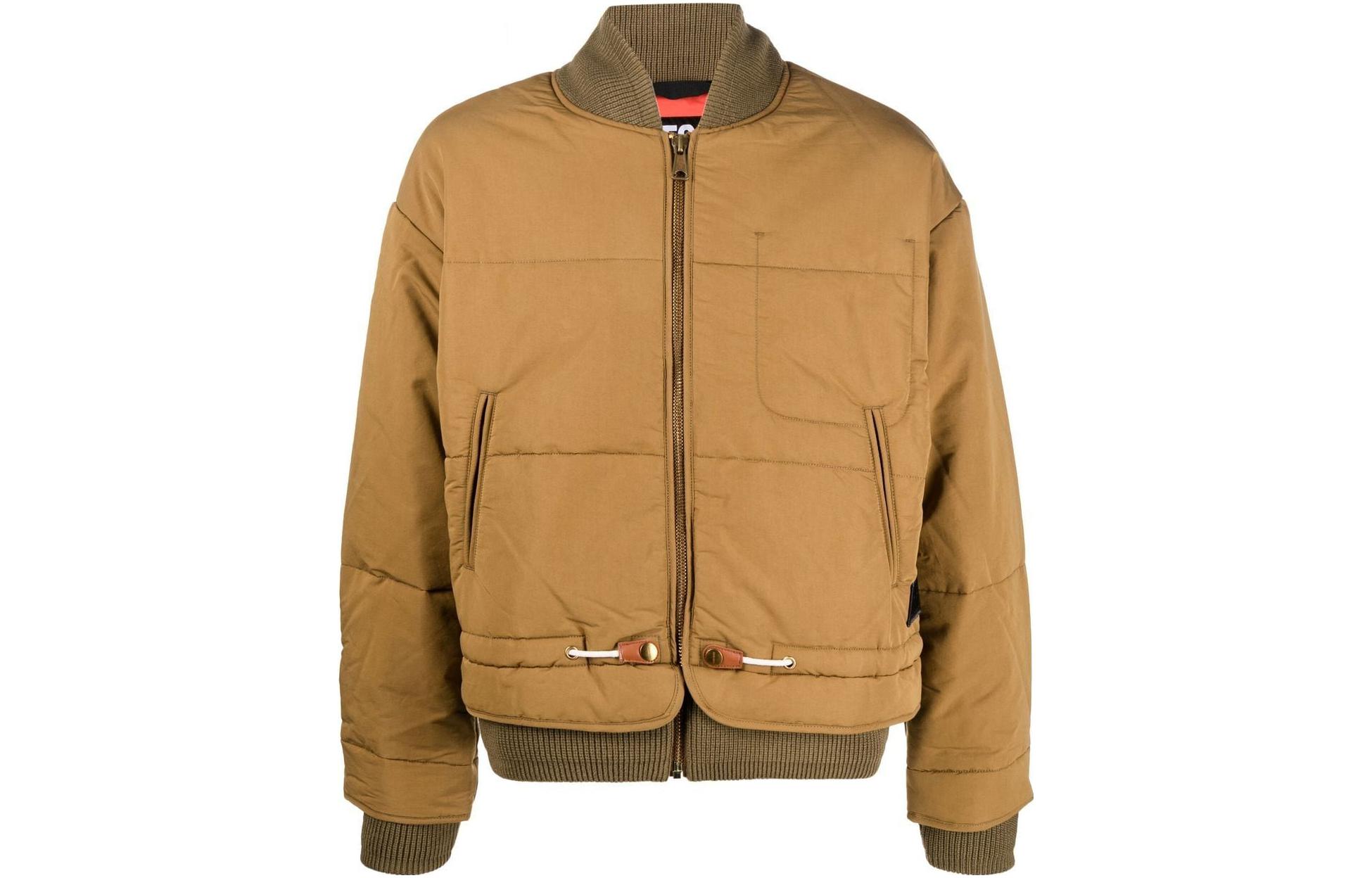 Diesel FW22 Mustard Yellow Solid Zipper Jacket A061510AHAA-5DQ