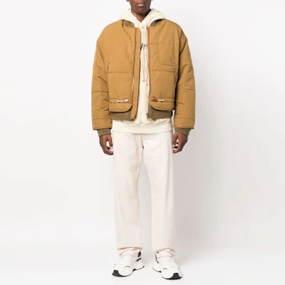 Diesel FW22 Mustard Yellow Solid Zipper Jacket A061510AHAA-5DQ Lookbook Diesel FW22 Mustard Yellow Solid Zipper Jacket A061510AHAA-5DQ