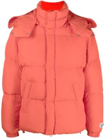 Diesel FW22 Orange Full-Zip Hooded Jacket with High Collar A064230BFAQ-37A Diesel FW22 Orange Full-Zip Hooded Jacket with High Collar A064230BFAQ-37A