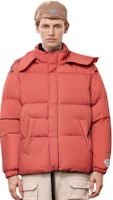 Sizing Diesel FW22 Jaket Berhud Zip Penuh Oren dengan Kolar Tinggi A064230BFAQ-37A